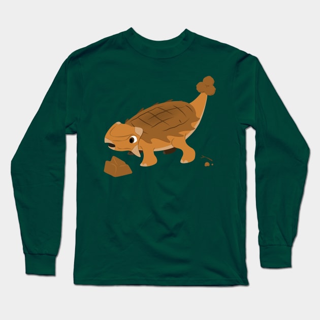 Baby Ankylosaurus Long Sleeve T-Shirt by henrybaulch